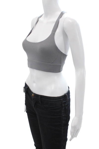 Beyond Yoga Womens Activewear Adjustable Pullover Sports Bra Gray Size XS