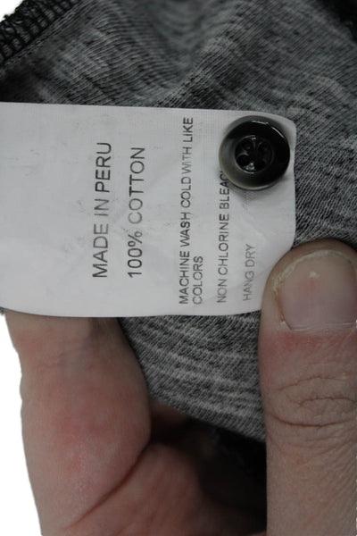 Untuckit Mens Band Long Sleeve Round Neck Dark Gray 100% Cotton Size L