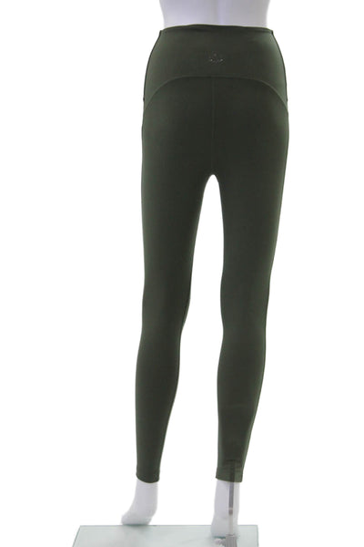 Beyond Yoga Women Ankle Leggings Army Green Nylon Size XS