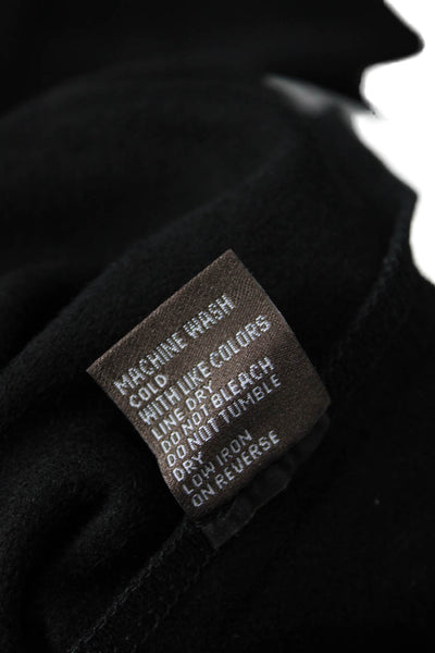 J. Mclaughlin Women Black Shift Sweater Dress Mock Neck 3/4 Sleeve Size M