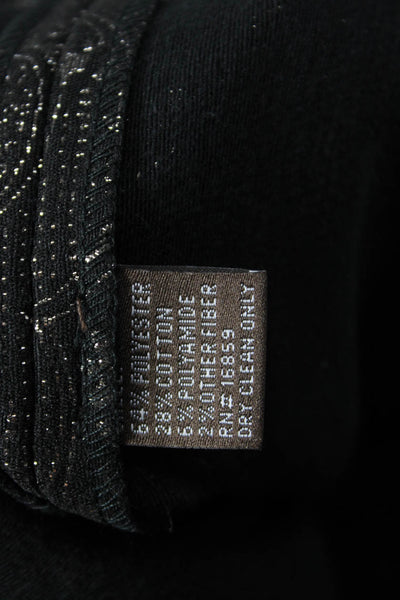 J. Mclaughlin Women Black Paisley Sheath Shift Dress Sleeveless Size 12