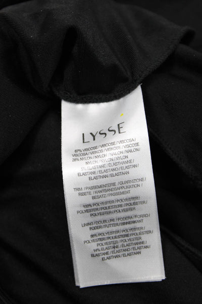 Lysse Women Ankle Cropped Black Pants Plus Size L