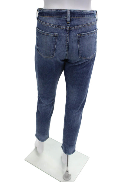 Frame Denim Womens Boyfriend Ankle Jeans Dark Blue Size 27