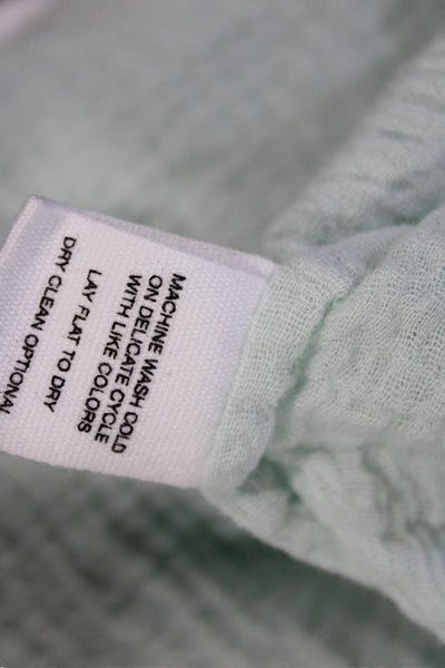Mikoh Women Light Blue V-Neck Sleeveless Jumpsuit 100% Cotton Size 1