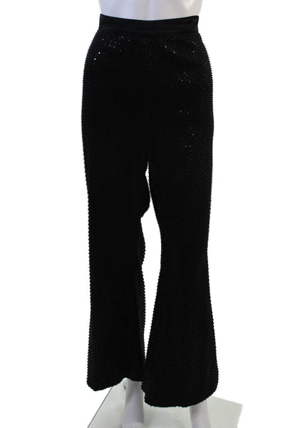 Pamella Roland Women Dress Pants Black Nylon Zip Size 12
