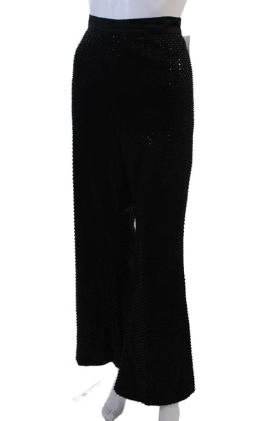 Pamella Roland Women Dress Pants Black Nylon Zip Size 12
