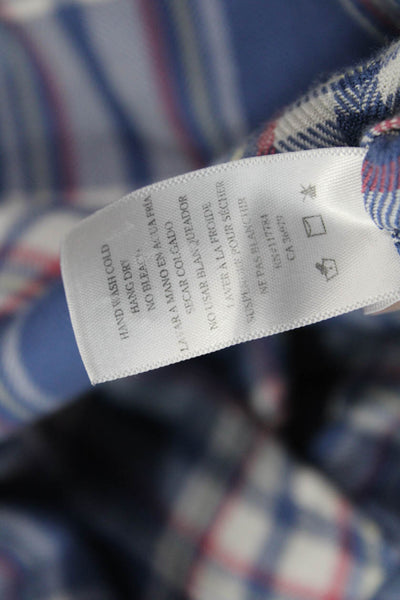 Rails Women Plaid Collared Button-Up Long Sleeve Viscose Top Size S
