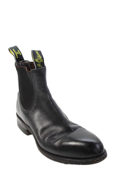 Dr. Martens Unisex Adults Leather Pull On Chelsea Boots Black Size M6.5 W8.5