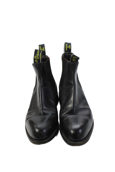 Dr. Martens Unisex Adults Leather Pull On Chelsea Boots Black Size M6.5 W8.5