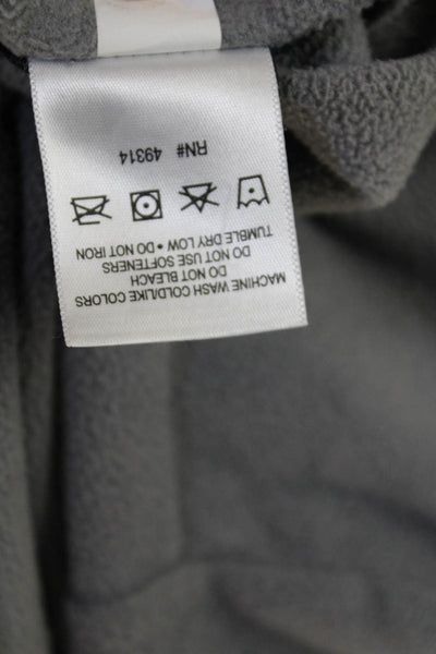 Under Armour Mens Pullover Sweatshirt Gray Polyester Mock Neck Zip Size M