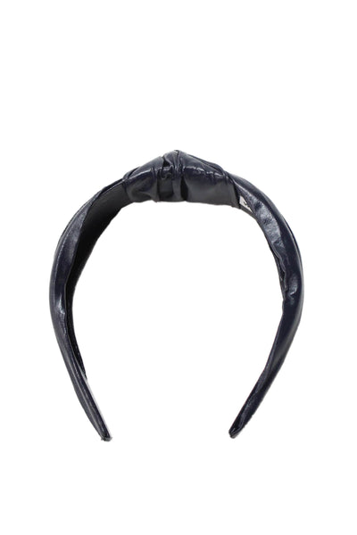 Wardani NY Womens Knotted Top Detail Classic Headbands Blue