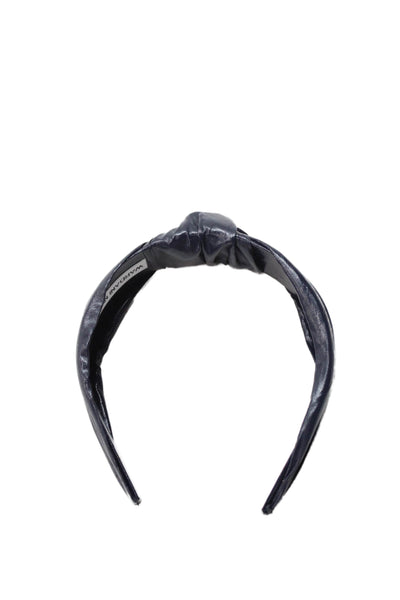 Wardani NY Womens Knotted Top Detail Classic Headbands Blue