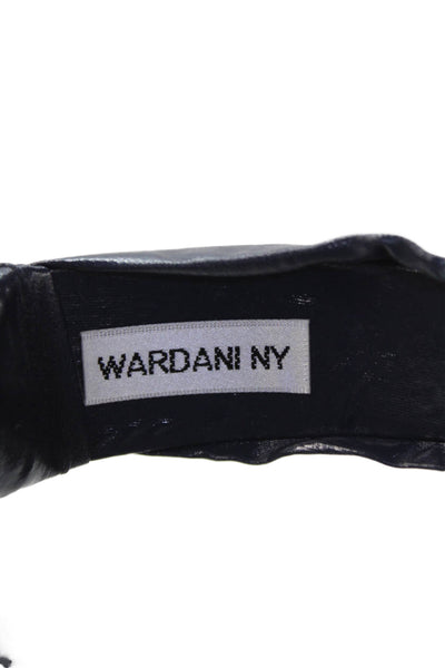 Wardani NY Womens Knotted Top Detail Classic Headbands Blue