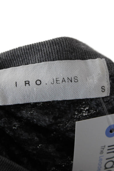 IRO Jeans Men Pullover Sweatshirt Gray 50/50 Cotton/Poly Size S