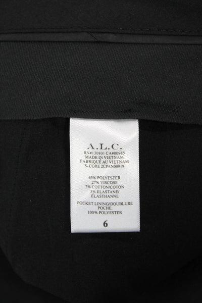 ALC, Women Ankle Cropped Dress Pants Black Size 6