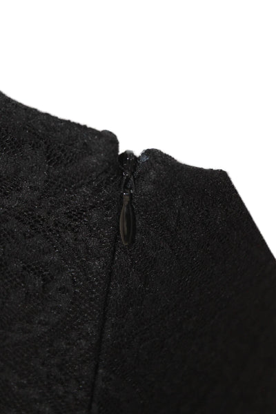 Ali & Jay Womens Black V-Neck Maxi Slip Dress Sleeveless Size S