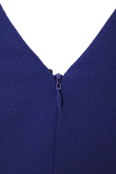 BCBG Max Azria Women Sheath Dress Blue Zip Knee Length Size 2