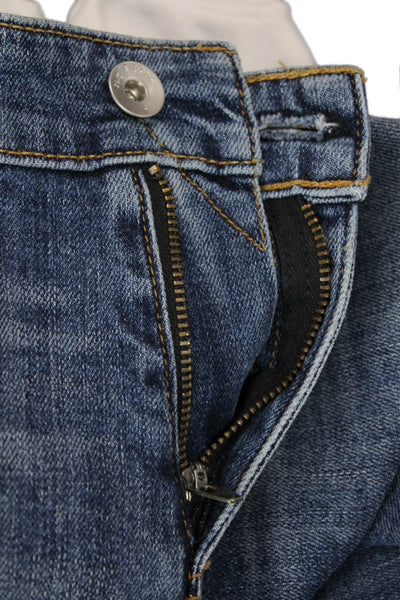 Rag & Bone, Womens Ankle Cropped Dark Blue Jeans Low Rise Petite Size 23
