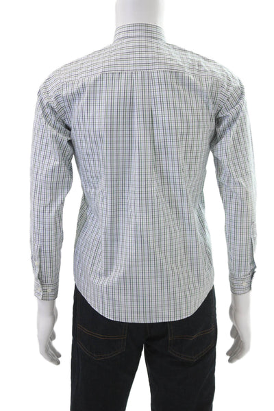 Brooks Brothers Red Fleece Boys Striped Collared Button-Down Shirt White Size L