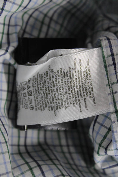 Brooks Brothers Red Fleece Boys Striped Collared Button-Down Shirt White Size L