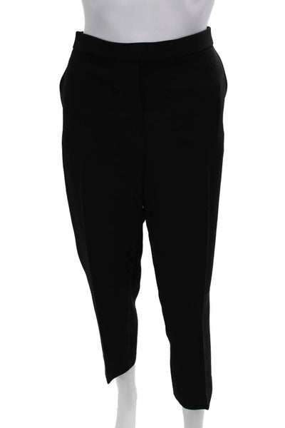 Theory Women Black Ankle Cropped Dress Pants Size 10