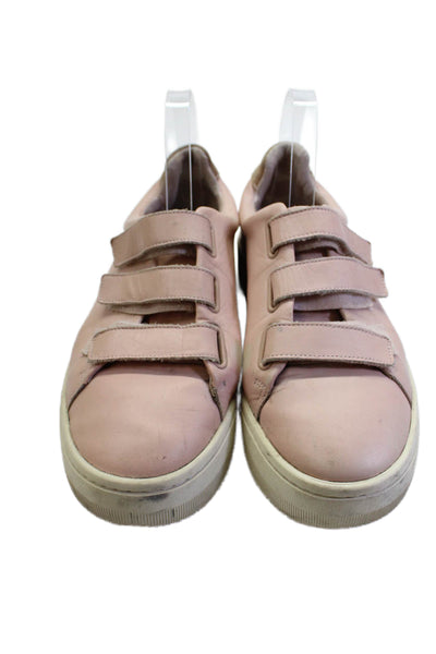 Sandro Womens Textured Lined Strappy Sneakers Pink Size EUR 40