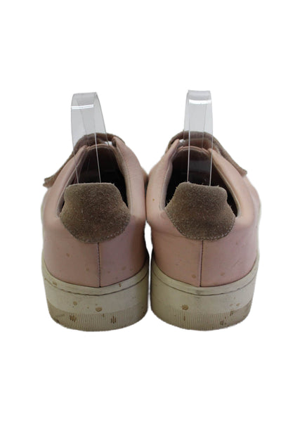 Sandro Womens Textured Lined Strappy Sneakers Pink Size EUR 40