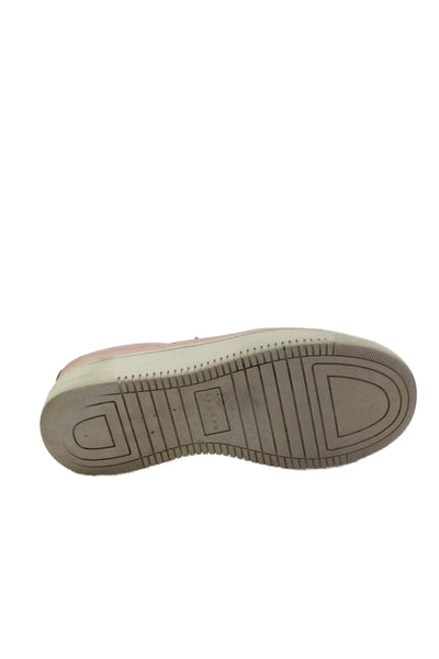 Sandro Womens Textured Lined Strappy Sneakers Pink Size EUR 40