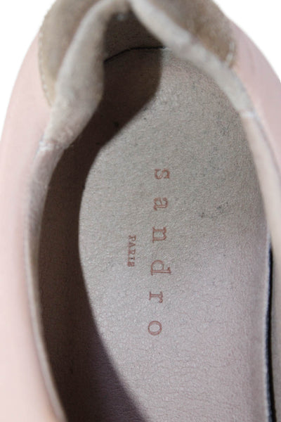 Sandro Womens Textured Lined Strappy Sneakers Pink Size EUR 40