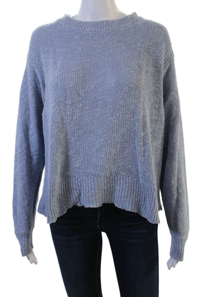 Everlane Women Pullover Sweater Light Blue Cotton Size M