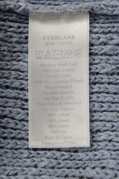 Everlane Women Pullover Sweater Light Blue Cotton Size M
