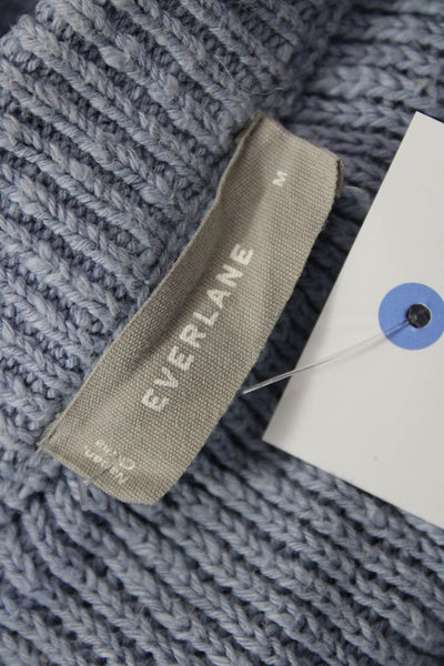 Everlane Women Pullover Sweater Light Blue Cotton Size M