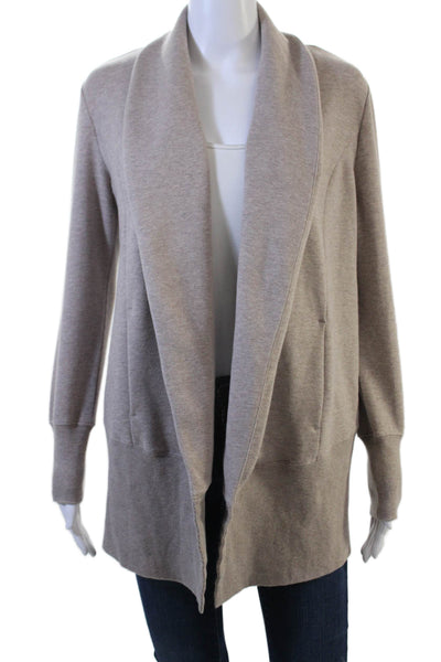 H By Halston Women Cardigan Long Sleeve Solid Classic Beige Size XS