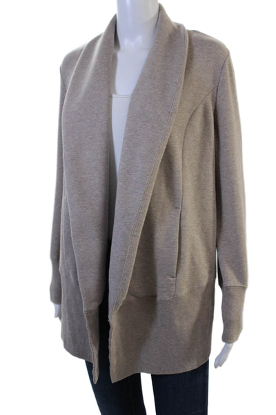 H By Halston Women Cardigan Long Sleeve Solid Classic Beige Size XS