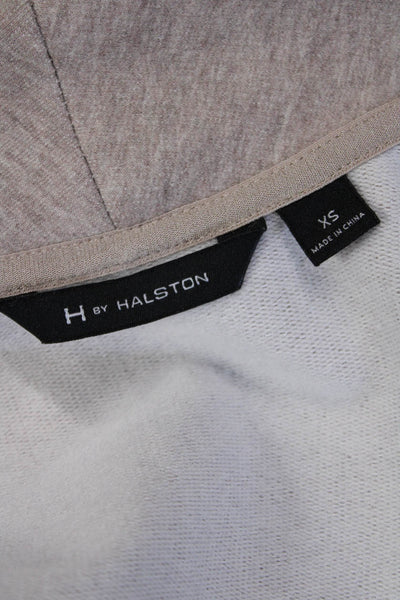 H By Halston Women Cardigan Long Sleeve Solid Classic Beige Size XS