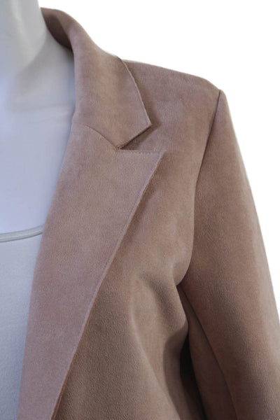 Zara Women Classic Beige Collared Long Sleeve Blazer Size XS
