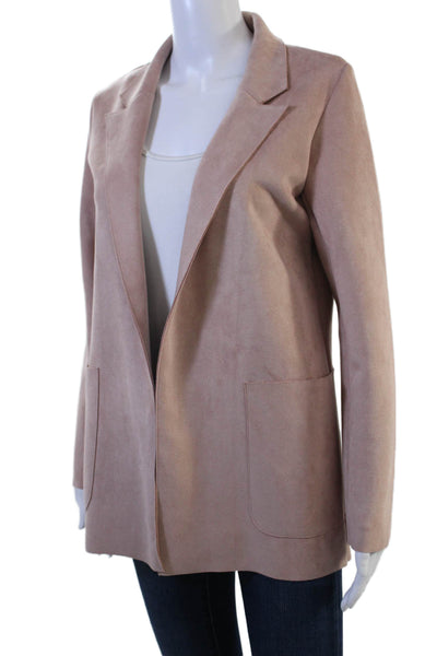 Zara Women Classic Beige Collared Long Sleeve Blazer Size XS