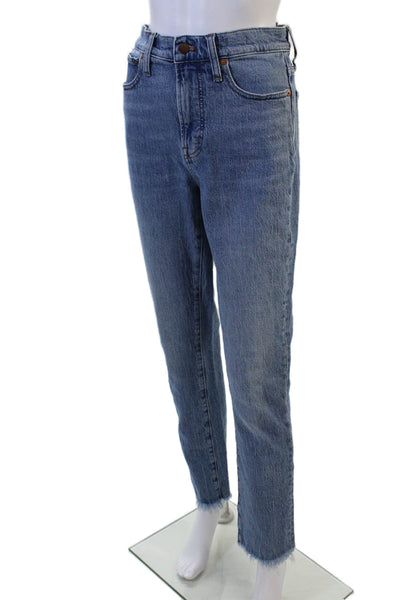 Madewell Womens Cropped Straight Blue Jeans Size 26