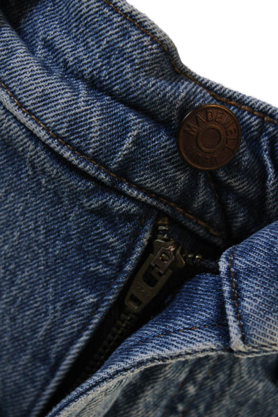 Madewell Womens Cropped Straight Blue Jeans Size 26