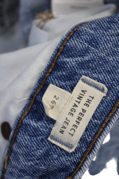 Madewell Womens Cropped Straight Blue Jeans Size 26