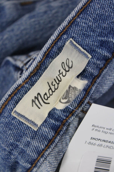 Madewell Womens Cropped Straight Blue Jeans Size 26
