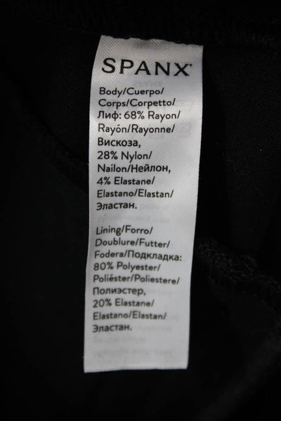 Spanx Women Ankle Cropped Black Petite Pants Size S