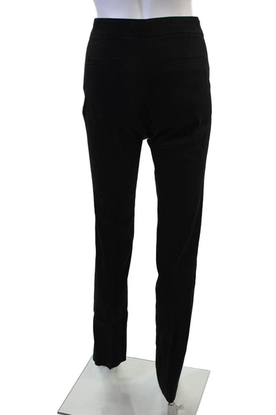 Elie Tahari Women Dress Pants Black Linen Blend Hook & Eye Size 2