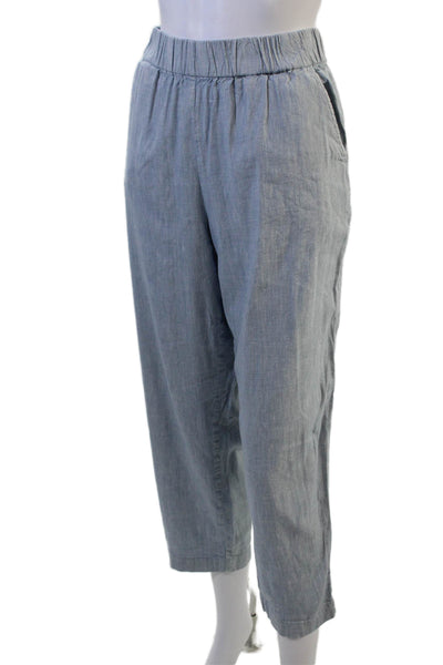 Lou & Grey Women Cropped Capri Pants Gray Size M
