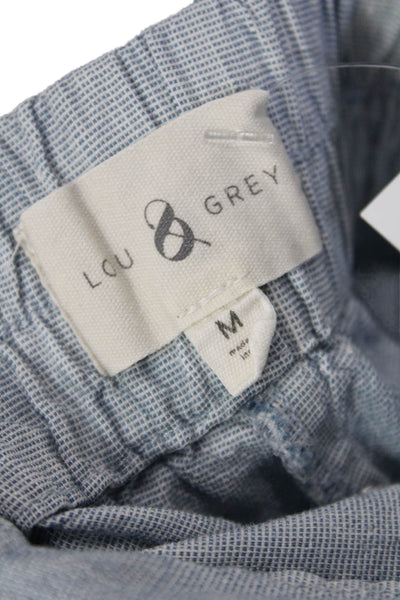 Lou & Grey Women Cropped Capri Pants Gray Size M