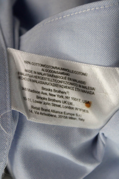 Brooks Brothers Mens Cotton Light Blue Point Spread Collar Dress Shirt Size XL