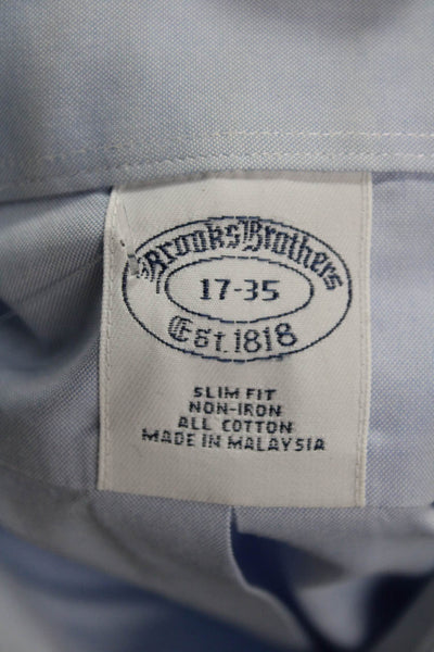 Brooks Brothers Mens Cotton Light Blue Point Spread Collar Dress Shirt Size XL