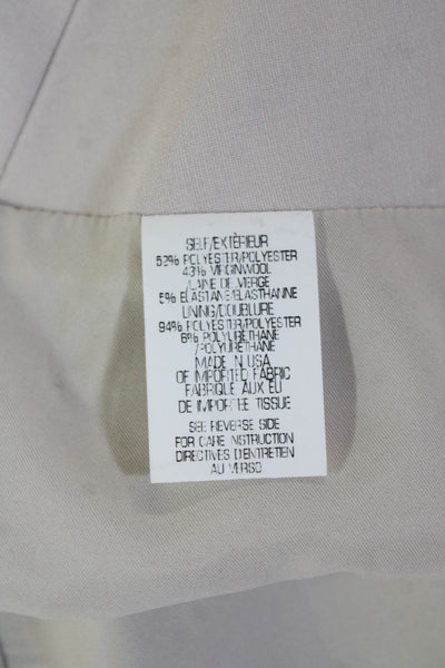 Theory Women Straight & Pencil Skirt Beige Knee Length Size 4