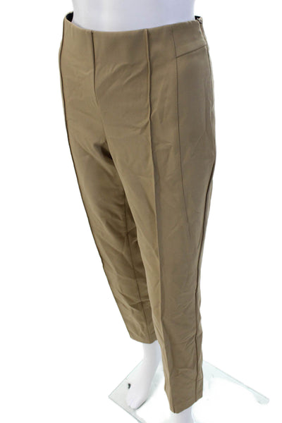 Lafayette 148 New York Women Ankle Cropped Dress Pants Beige Size 8