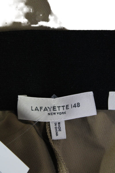 Lafayette 148 New York Women Ankle Cropped Dress Pants Beige Size 8